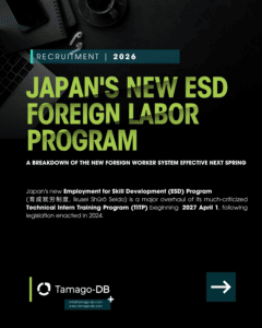 Japan Employment for Skill Development ESD Program